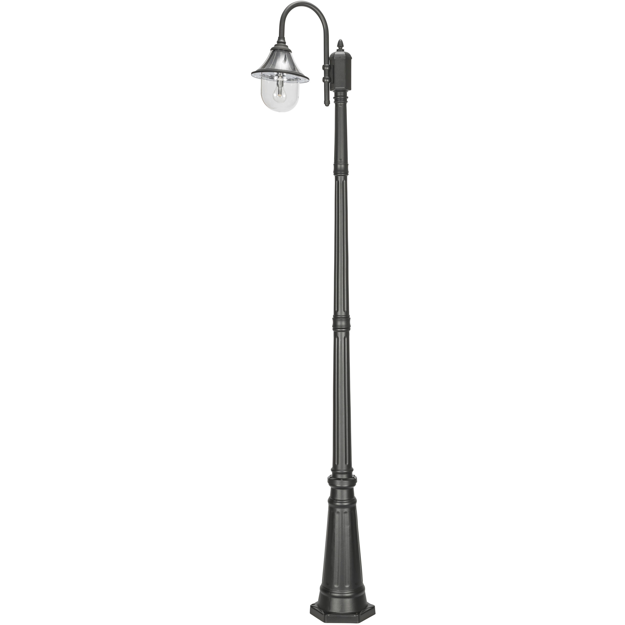 Orion 1 Light 94.63 inch Black Post Light, Solar